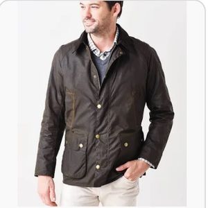 BARBOUR olive Ashby, size L, NWT